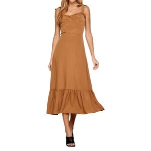 Sweet Lemon Size Small Golden Hour Tiered Dress Boho Cottagecore Chic